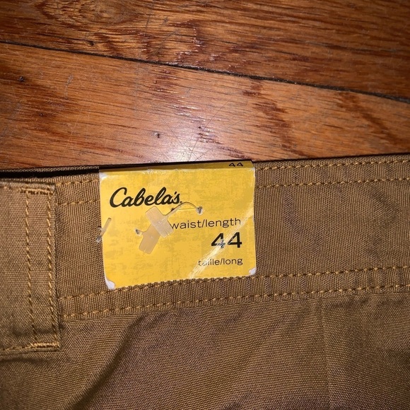 NWT Cabela’s men’s cargo hiking shorts size 44 rye beige 5 pocket big and tall - Picture 3 of 7